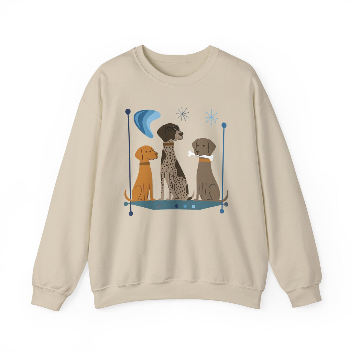 Mid-Century Pointer Crew Sweatshirt in Sand