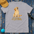 I'm Not Begging I'm Just Watching Yellow Lab T-Shirt in Athletic Heather