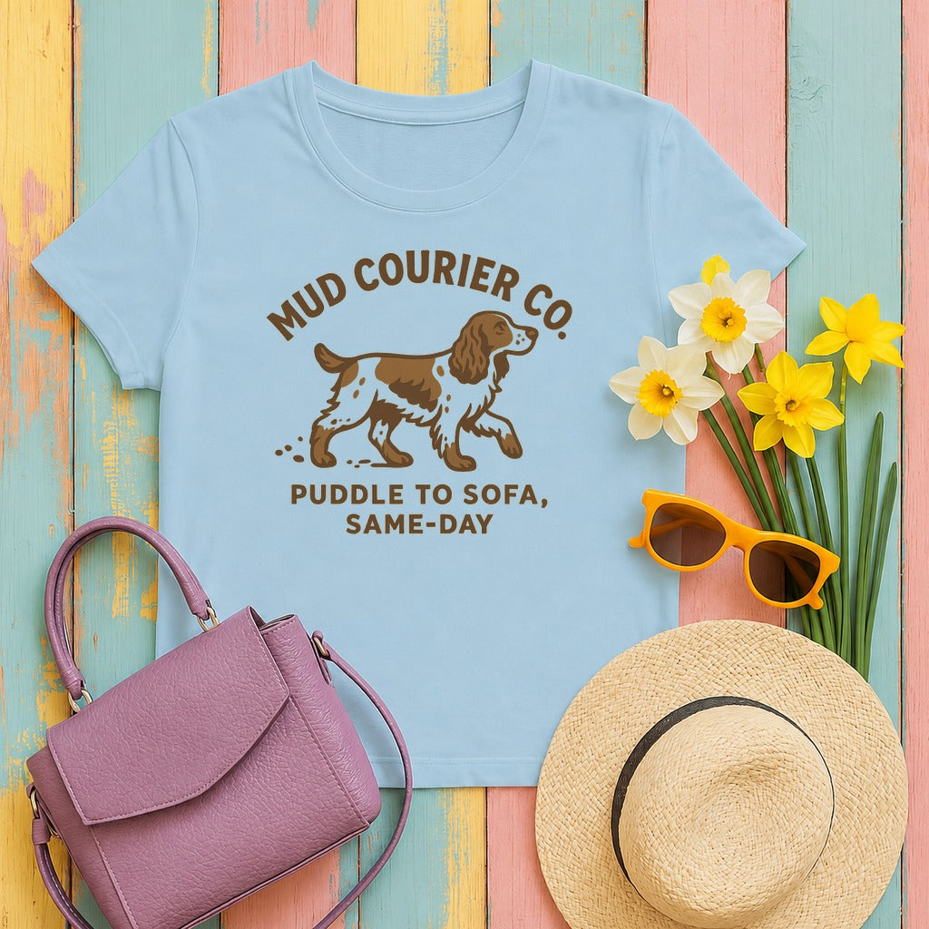 Springer Mud Courier Tee in Light Blue