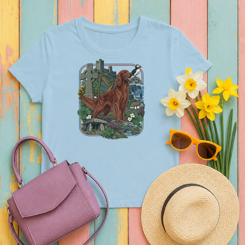 Irish Setter Ireland Heritage tee, Light Blue