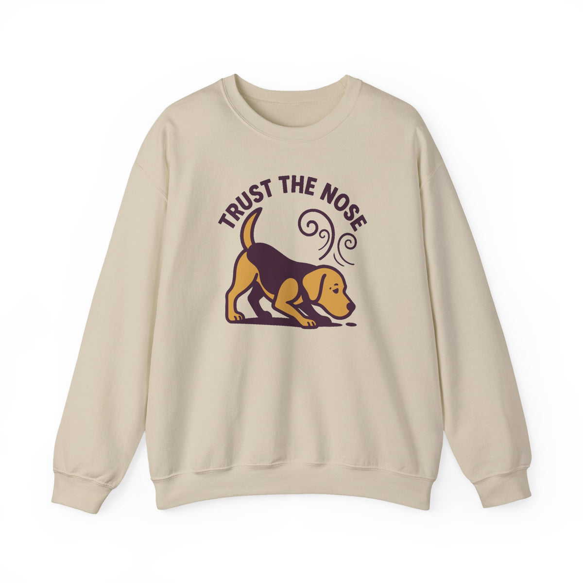 Trust The Nose Beagle Sweatshirt in Sand