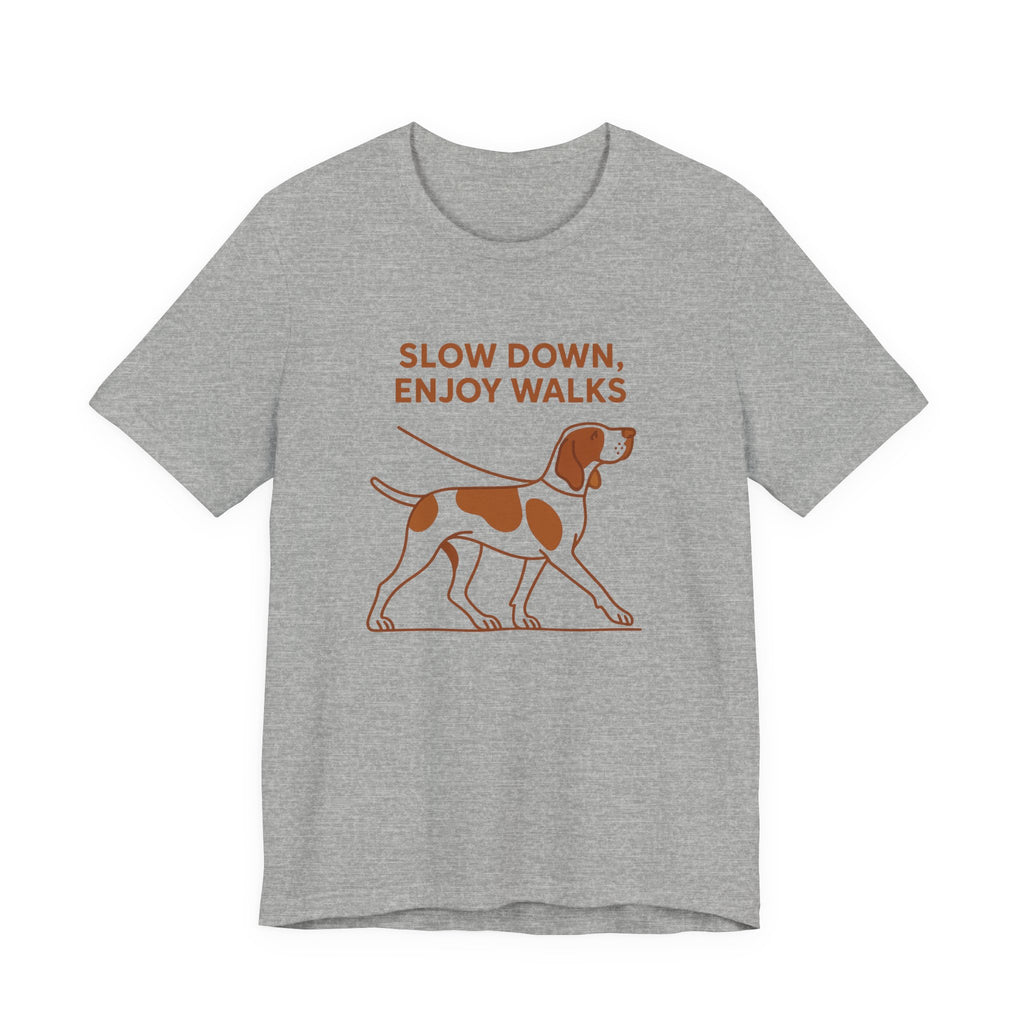Bracco Italiano Slow Down Enjoy Walks Tee