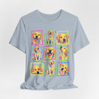 Neon Crayon Labrador Collage T-Shirt
