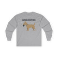 Absolutely Not Long Sleeve Tee in Sport Grey