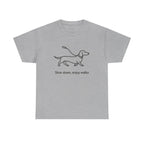 Dachshund Stroll Minimalist t-shirt, view 2