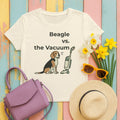 Beagle Vs. the Vacuum T-Shirt in Natural