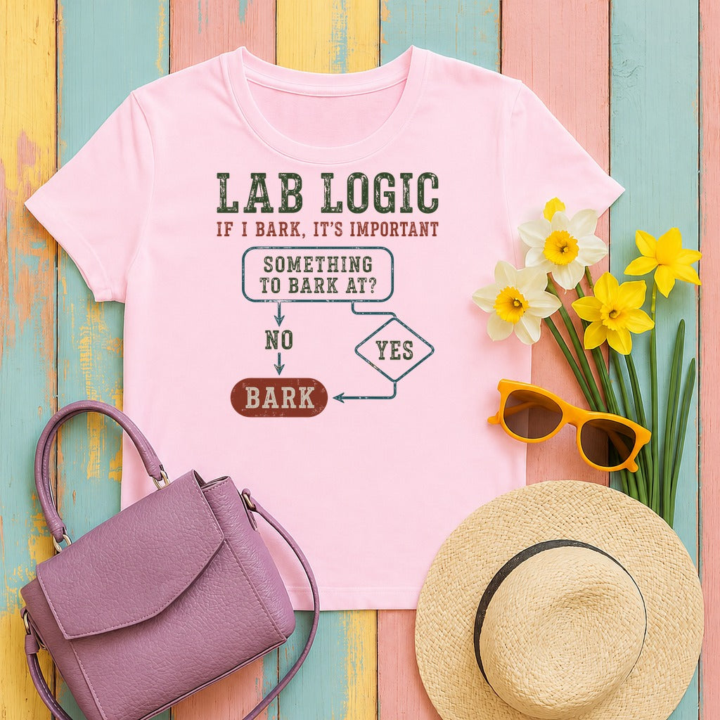 Lab Wisdom T-Shirt in Light Pink