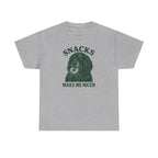Snacks Make Me Nicer Gordon Setter with Donut Funny Foodie T-Shirt