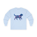 Free Spirit Labrador Long Sleeve Tee in Light Blue