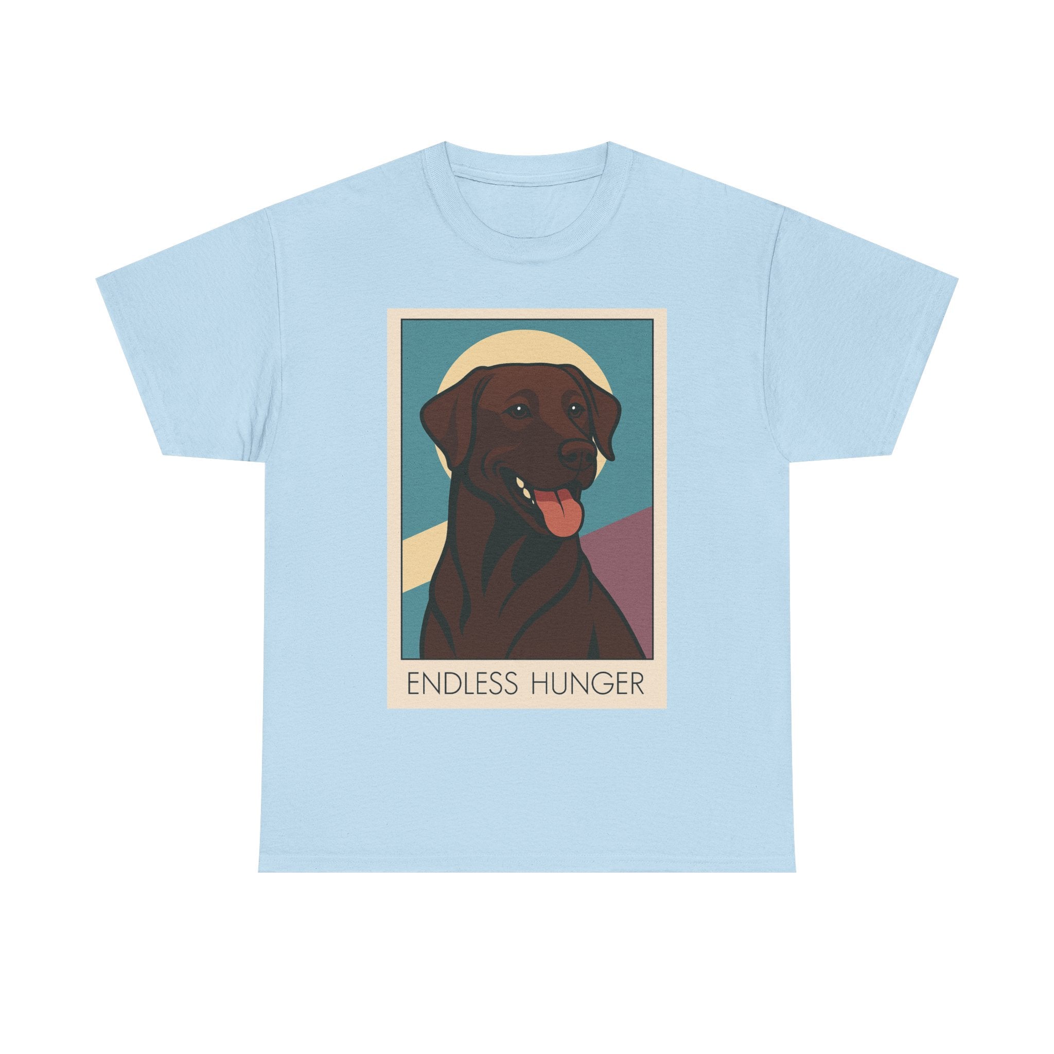 Vintage Labrador Retriever Tee - Endless Hunger Light Blue T-Shirt
