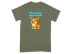 Short Legs Big Attitude Corgi Graphic T-shirt