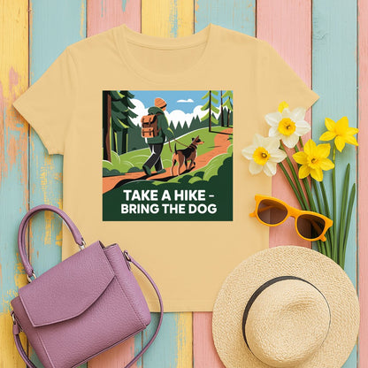 Take a Hike Bring the Dog Graphic Front T-shirt product