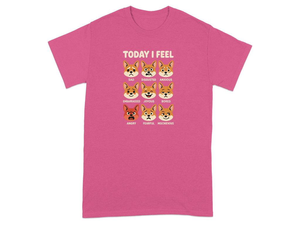Today I Feel Dog Expressions Graphic Tee