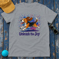 Unleash the Joy Watercolor Beagle T-Shirt in Gravel