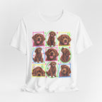 Neon Chocolate Labrador Collage T-Shirt