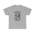 Snacks Make Me Nicer Dog with Beagle T-Shirt