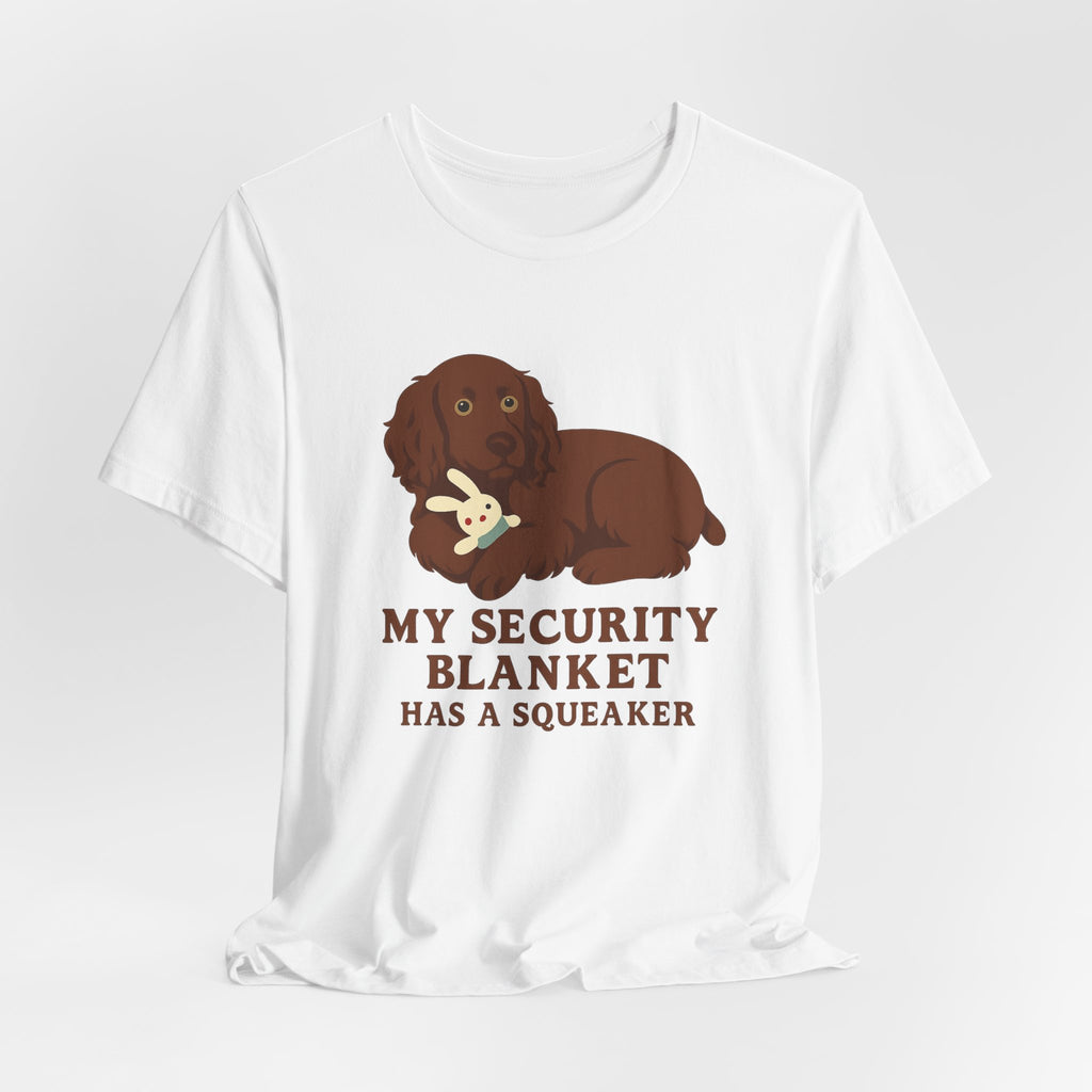 Boykin Spaniel Security Blanket Has a Squeaker Tee