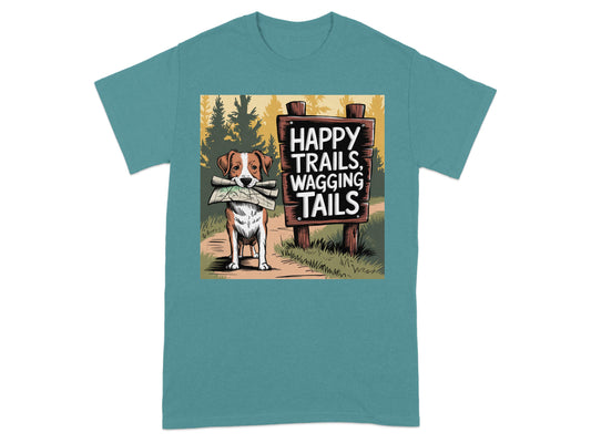 Happy Trails Wagging Tails Graphic T Shirt product type