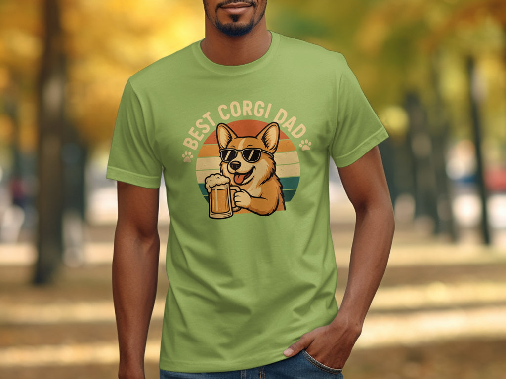 Best Corgi Dad Funny Dog Lover Graphic Tee product