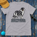 Britches Factory Fitted Australian Shepherd T-Shirt in Athletic Heather