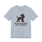 Irish Water Spaniel She's A Comedian Tee