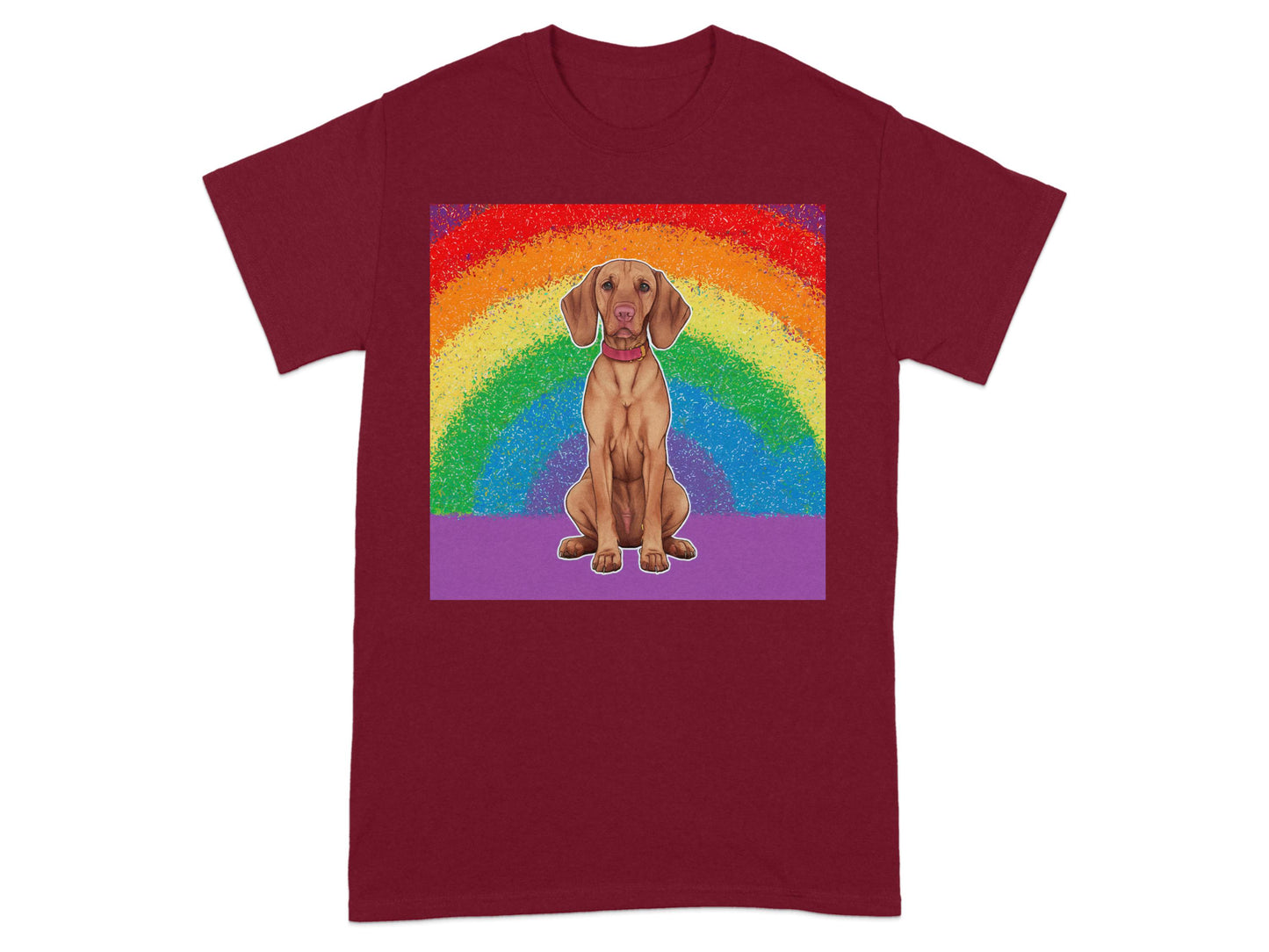 Colorful Rainbow Dog Graphic T-shirt Product