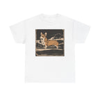 Cute Corgi with Mountains Design T-Shirts