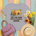 Cocker Ears in the Bowl Tee in Athletic Heather