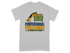 German Shepherd on cabinet with "Professional Forager" text.
