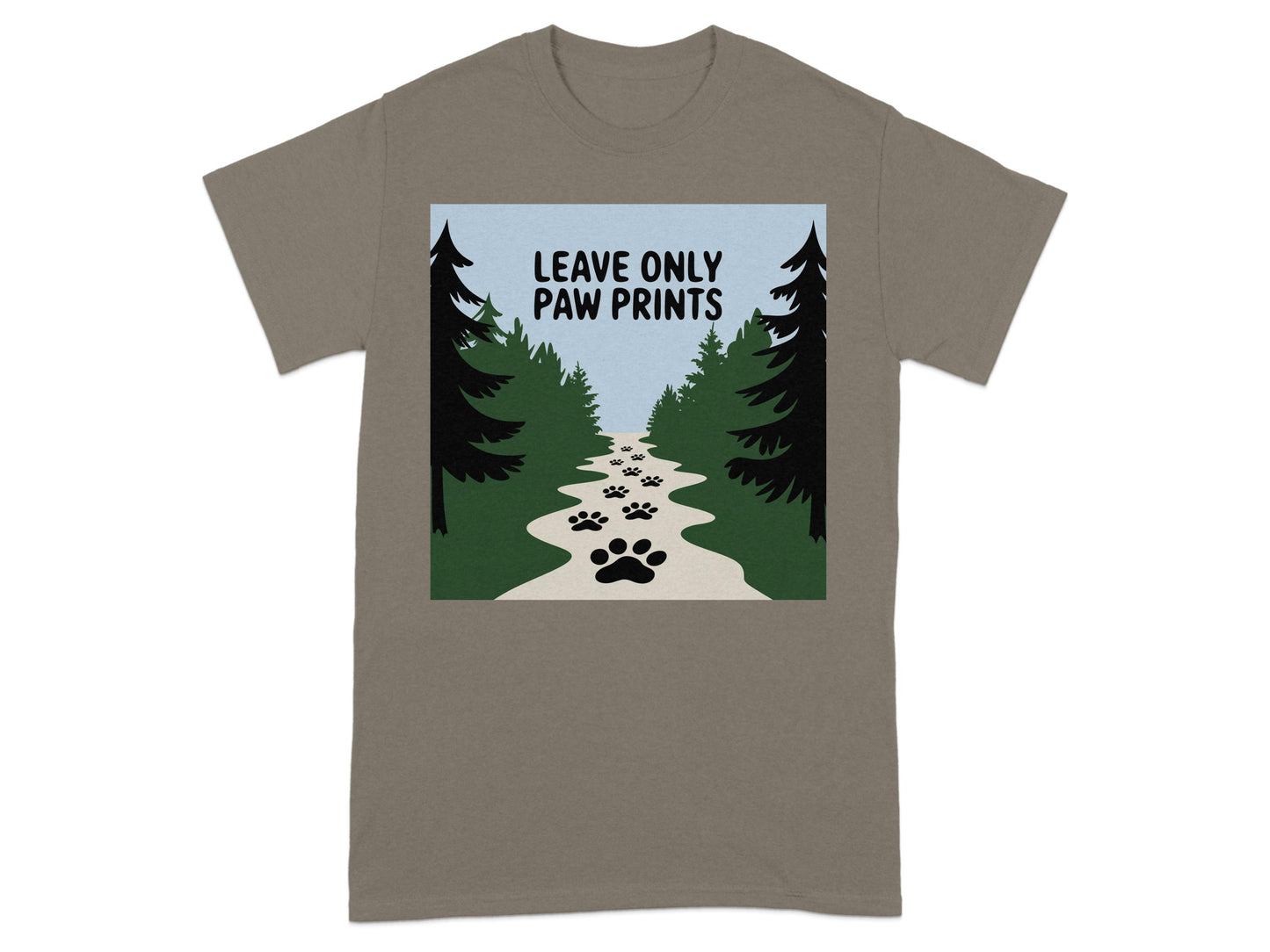 Leave Only Paw Prints Scenic Trail T-shirt product type