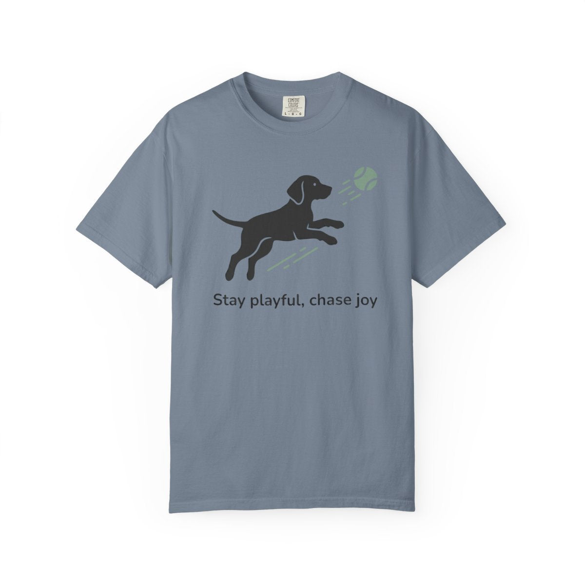 Stay Playful Chase Joy Shirt with Dog and Ball Design