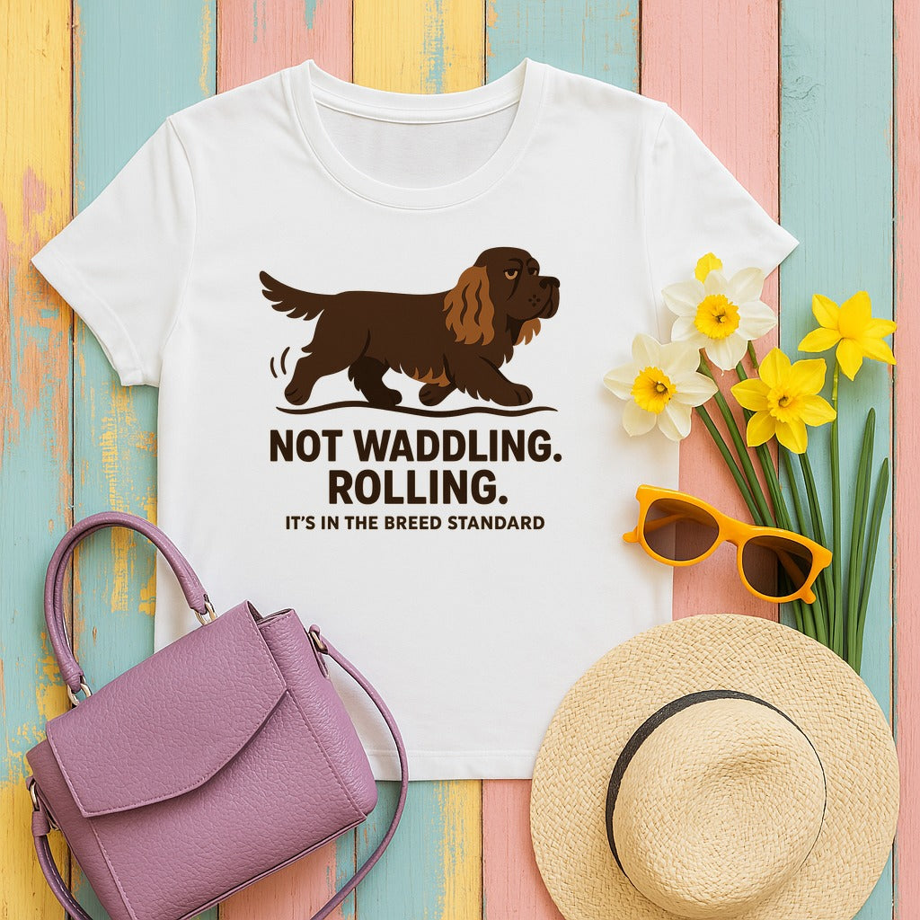 Sussex Not Waddling Rolling Tee in White