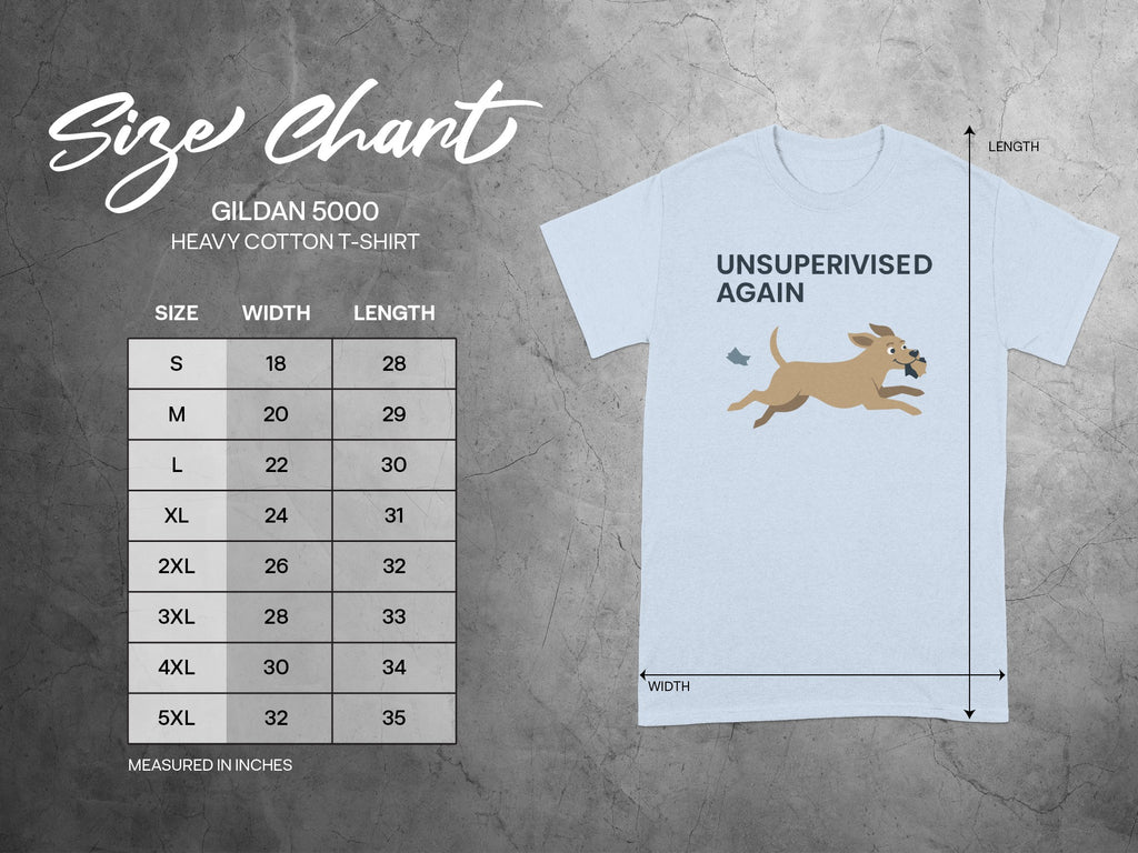 Unsupervised Again Dog Running Gildan 5000 T-Shirt T-Shirt