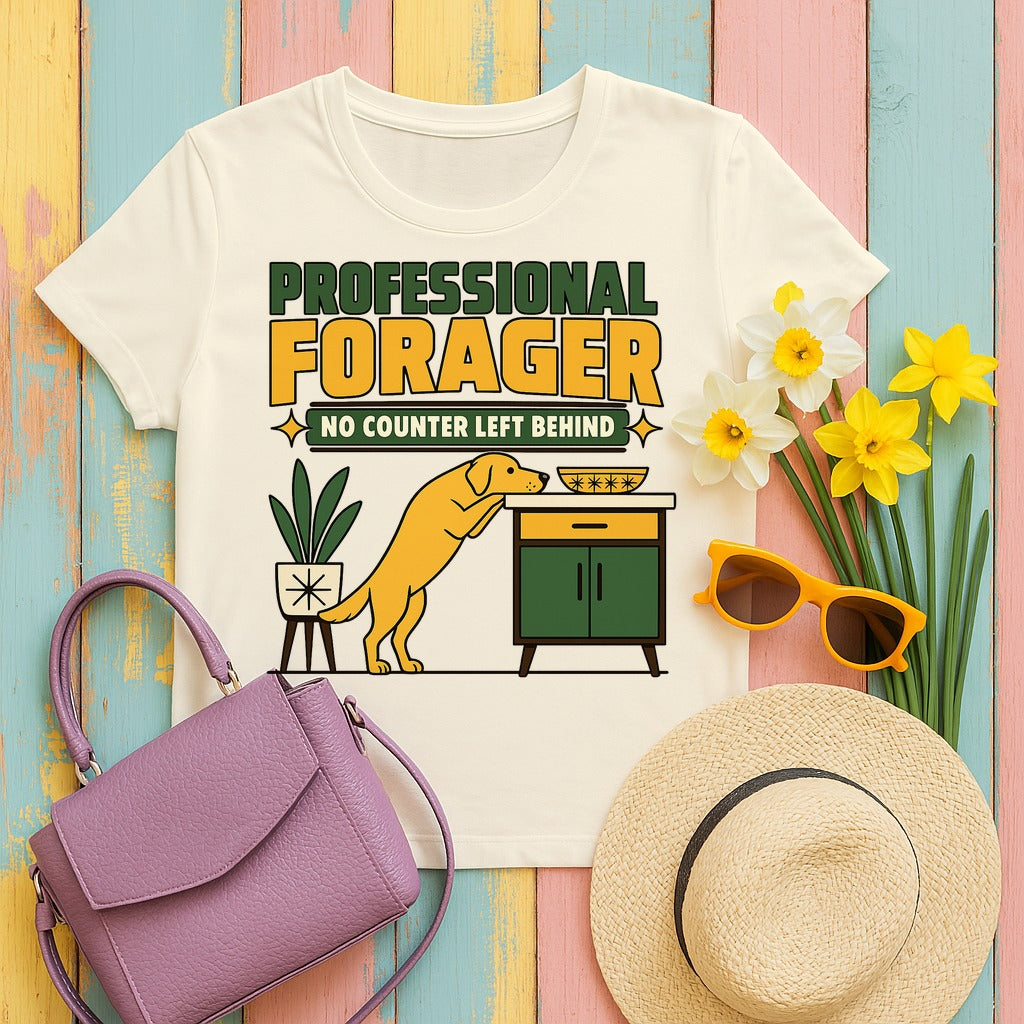 Professional Forager Labrador Retriever T-shirt in Natural