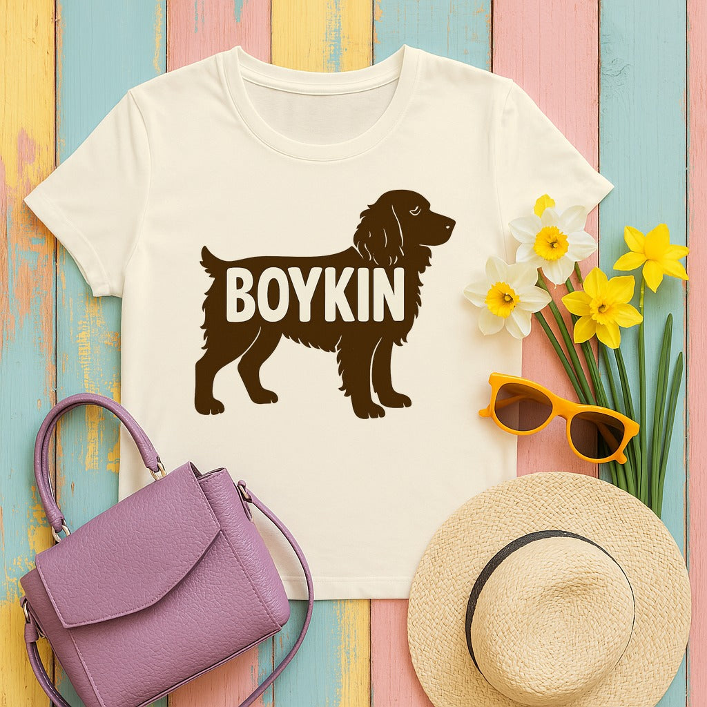 Boykin Spaniel Silhouette T-shirt in Natural