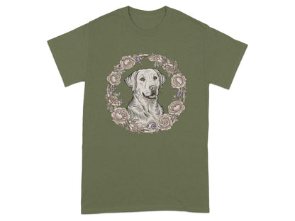 Labrador Retriever Floral Design T-Shirt product type