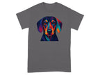 Colorful Geometric Dog Art Graphic T-Shirt Product