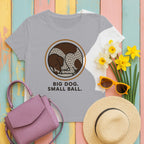 German Shorthaired Pointer Big Dog Small Ball Tee styled flat lay on Athletic Heather