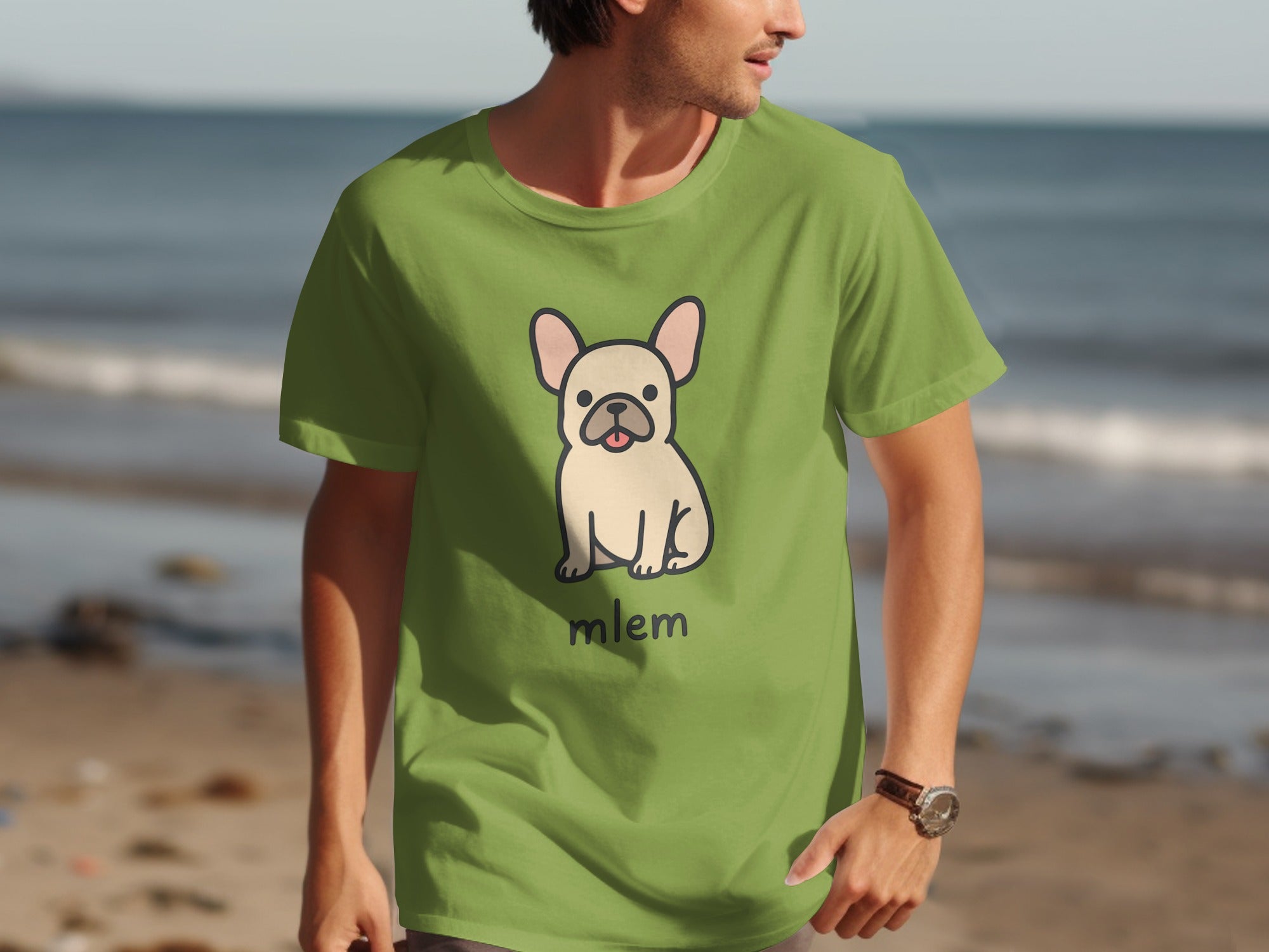 Cute French Bulldog Mlem Graphic Tee product