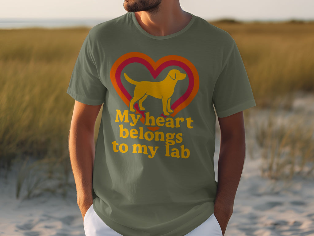 My Heart Belongs to My Lab Dog Lover T-Shirt
