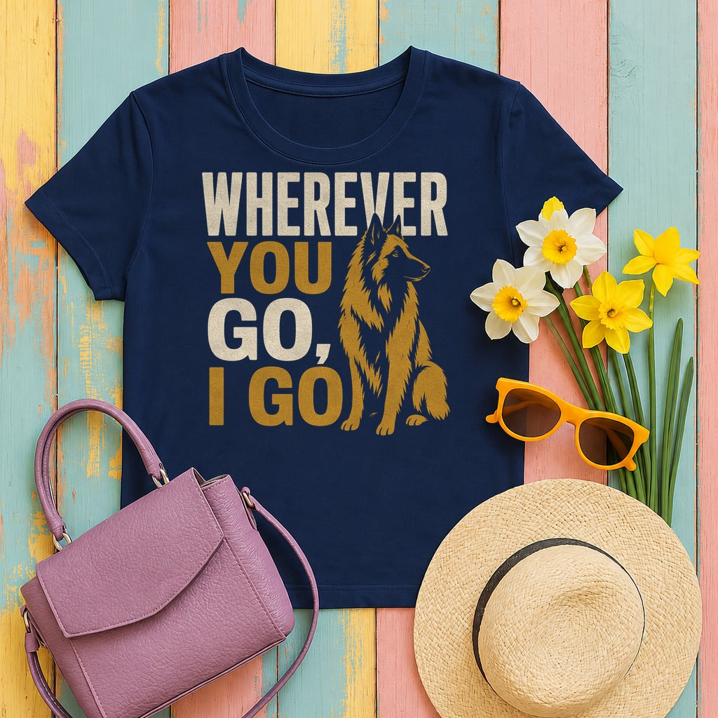 Wherever You Go, I Go Tervuren T-Shirt in Navy