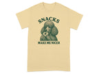 Snacks Make Me Nicer Dog Graphic Shirt Product