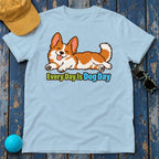 Every Day Is Dog Day Corgi T-Shirt — Light Blue