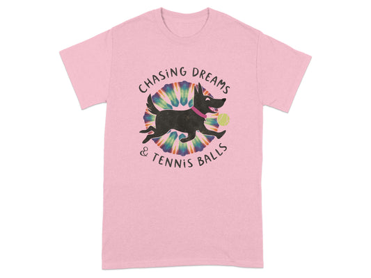 Chasing Dreams Tennis Balls Graphic T-Shirt product