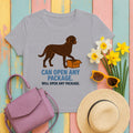 Curly-Coated Retriever Can Open Any Package Tee in Athletic Heather