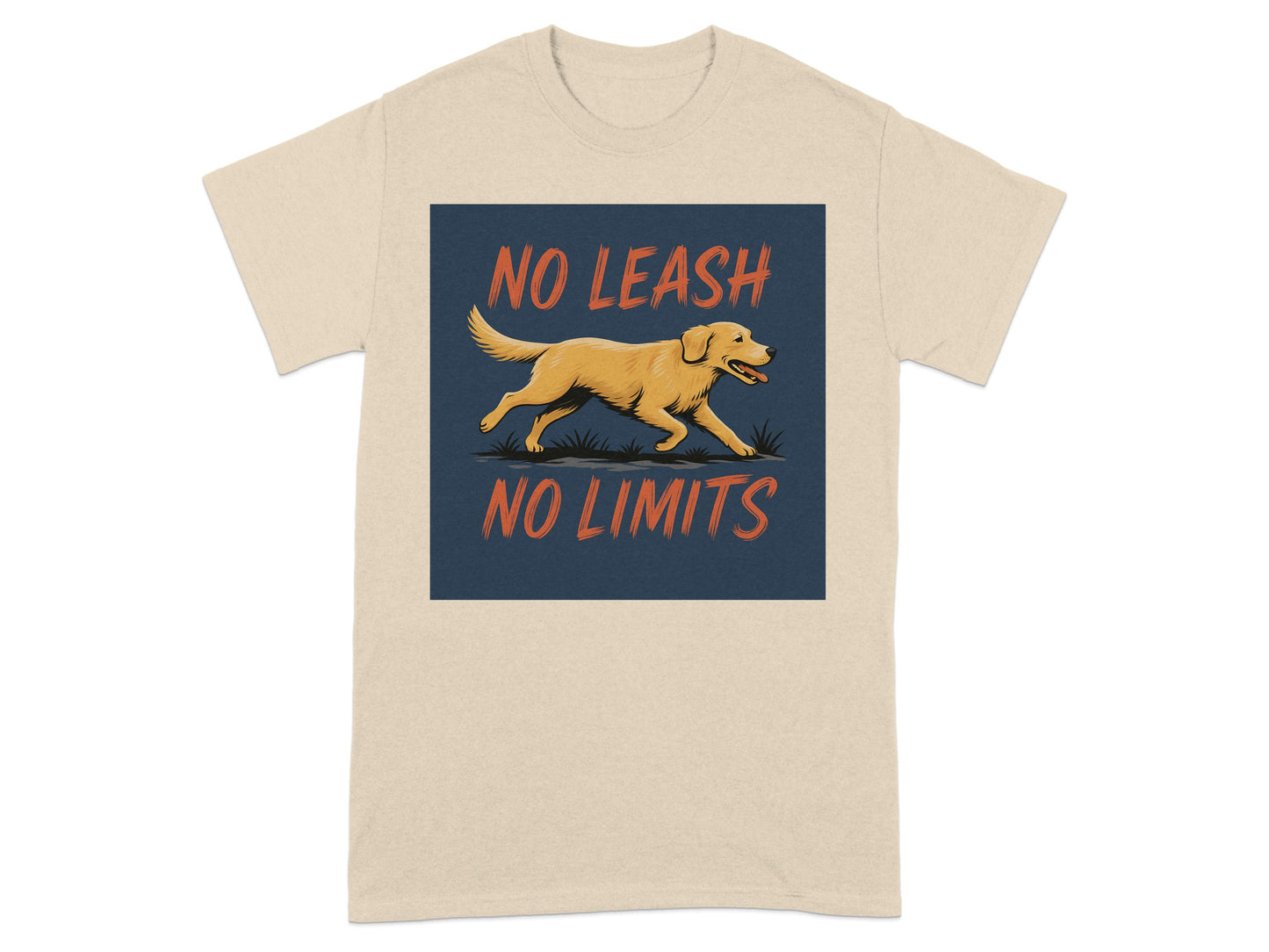 No Leash No Limits Dog Graphic T-shirt product