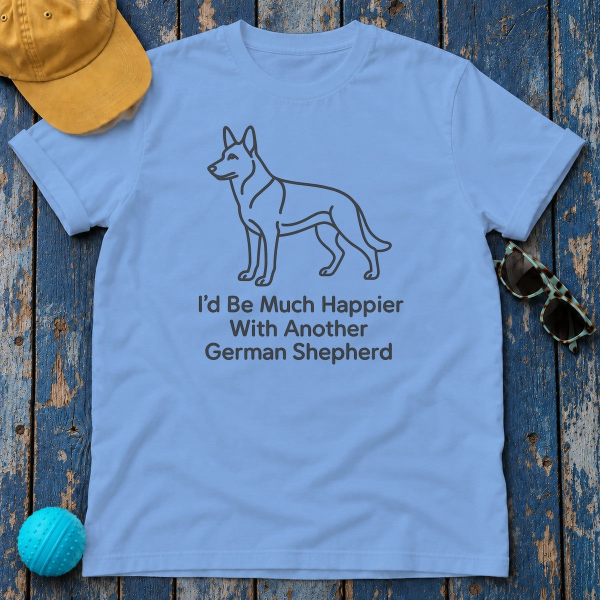 The More Shepherds T-Shirt in Carolina Blue