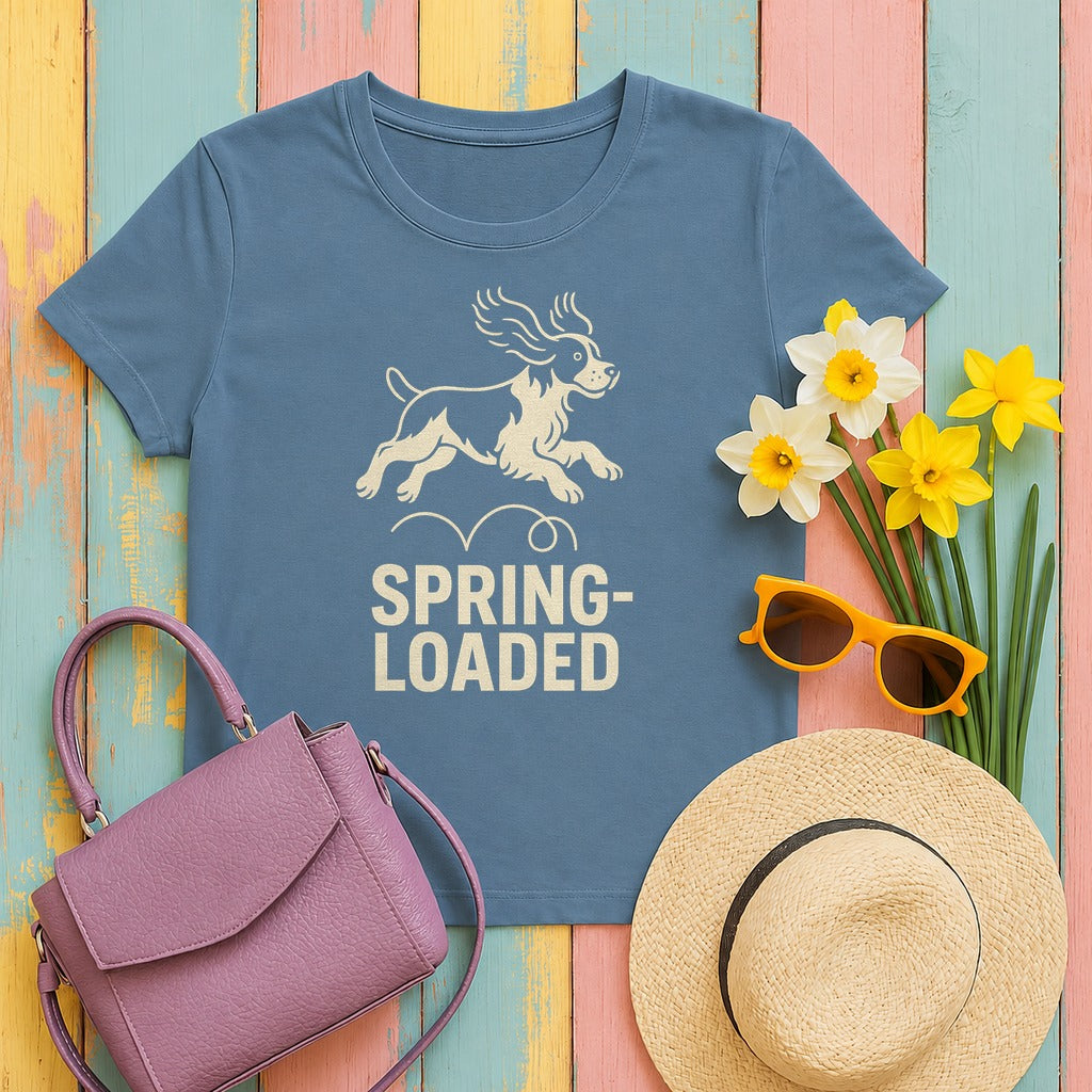 Spring-Loaded Springer Tee in Steel Blue