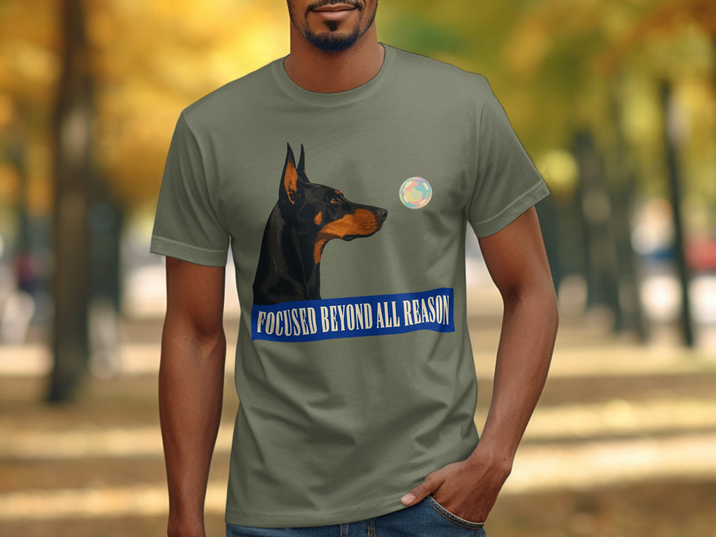 Focused Beyond Reason Doberman T-shirt