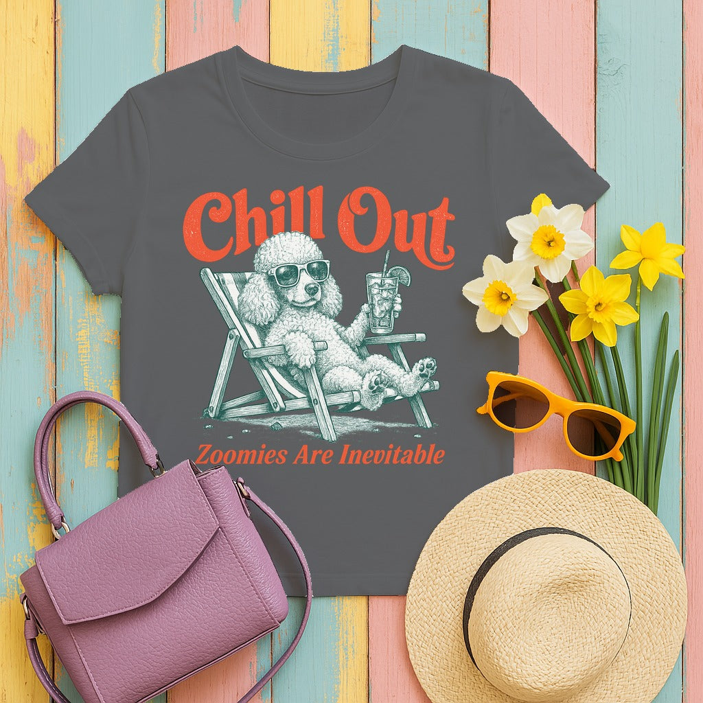 The Chill Poodle Club T-Shirt in Graphite Heather